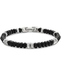 David Yurman - Sterling Hex Bead Bracelet (6Mm) - Lyst