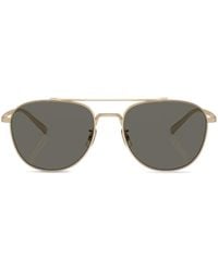 Oliver Peoples - Rivetti Pilot-Frame Sunglasses - Lyst