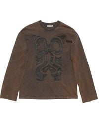 Acne Studios - Camiseta De Manga Larga Con Aplique - Lyst