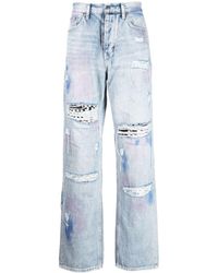 Ksubi - Ausgeblichene Straight-Leg-Jeans - Lyst