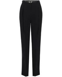 Max Mara - Belted Pleated Trousers - Lyst