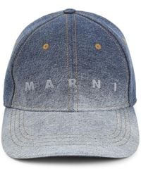 Marni - Ultramarine Hoed Met Logo - Lyst
