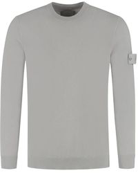 Stone Island - 5100074 Light Pure Rws Wool S.I. Ghost Sweatshirt - Lyst