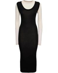 Marni - Jurk Met Geborduurd Logo En Ronde Hals - Lyst