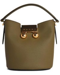 Marni - Trunkaroo Leather Bucket Bag - Lyst