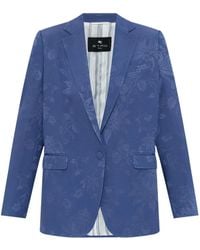 Etro - Blazer con motivo floral en jacquard - Lyst