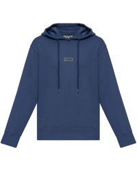 Versace Jeans Couture - Logo-Plaque Hoodie - Lyst