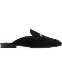 Sam Edelman - Linnie Bit Horsebit Suede Loafers - Lyst