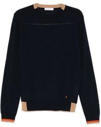 Manuel Ritz - Contrast-Trim Wool-Blend Sweater - Lyst