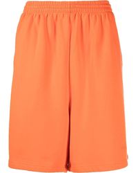 Balenciaga - Pantalones cortos de chándal con logo bordado - Lyst