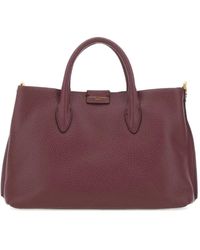 Gianni Chiarini - Textured-Leather Top-Handle Tote Bag - Lyst