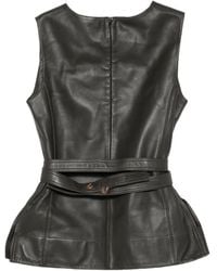 Soeur - Top sin mangas con cinturón - Lyst
