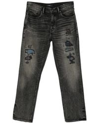 Purple Brand - Distressed Patchwork-Detail Jeans - Lyst