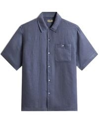 Woolrich - Garment-Dyed Short-Sleeved Shirt - Lyst