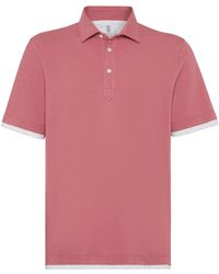 Brunello Cucinelli - Polo Con Bottoni - Lyst