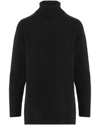 Bruno Manetti - Turtle-Neck Ribbed-Trim Sweater - Lyst