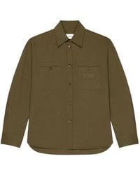 Givenchy - Sobrecamisa Couture Seam De Algodón Con Parche Paris - Lyst