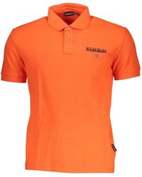 Napapijri - Logo-Print Short-Sleeve Polo Shirt - Lyst