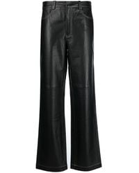Axel Arigato - Spencer Straight-leg Leather Trousers - Lyst
