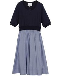 3.1 Phillip Lim - Robe Courte À Boutons Pression - Lyst