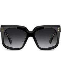 Marc Jacobs - Logo-Plaque Square-Frame Sunglasses - Lyst
