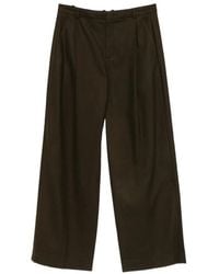 Vince - Pleated Wide-Leg Trousers - Lyst