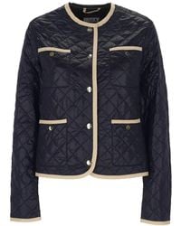 Husky - Quilted Contrast-Trim Jacket - Lyst