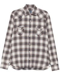 Barba Napoli - Check Western Shirt - Lyst
