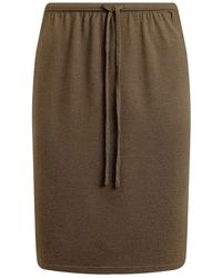 12 STOREEZ - Drawstring Merino Skirt - Lyst