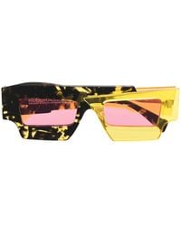 Kuboraum - Two-tone Rectangle-frame Sunglasses - Lyst
