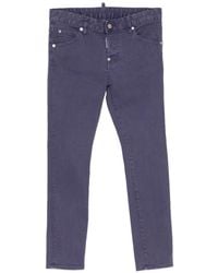 DSquared² - Logo-Tag Slim-Fit Jeans - Lyst