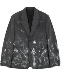 we11done - Blazer Met Verfspatten - Lyst