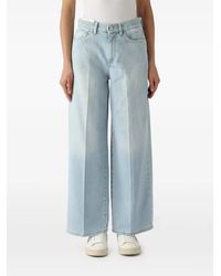 PT Torino - Pressed-Crease Wide-Leg Jeans - Lyst