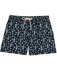 MC2 Saint Barth - Graphic-Print Drawstring Swim Shorts - Lyst
