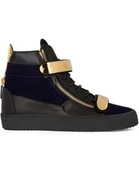 Giuseppe Zanotti - Coby Mid-Top-Sneakers Mit Doppelriemen - Lyst
