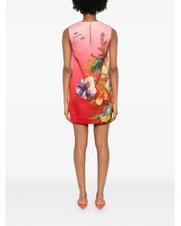 almais exclusive piato floral-satin mini shift dress Alemais Piato' Floral-Satin Mini Shift Dress In Pink - 40% Off
