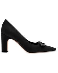 Manolo Blahnik - Fenixhi Pointed Buckle Suede Pumps - Lyst