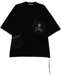 Mastermind Japan - T-Shirt Met Grafische Print En Zak - Lyst