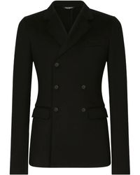 Dolce & Gabbana - Double-Breasted Notched-Lapels Blazer - Lyst