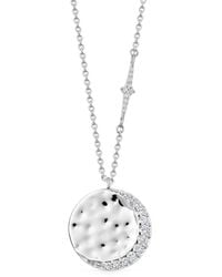 Astley Clarke - Large Luna Crescent Pendant Sapphire Necklace - Lyst