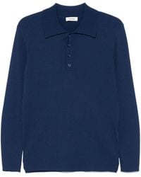 Sandro - Poloshirt Aus Geripptem Strick - Lyst