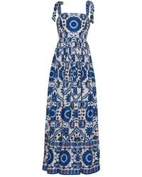 Cara Cara - Tula Tie-Strap Floral-Print Maxi Dress - Lyst