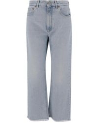 Valentino Garavani - Frayed Straight-Leg Jeans - Lyst