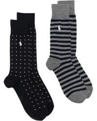 Polo Ralph Lauren - Polo Pony-Motif Socks (Pack Of Two) - Lyst