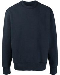 Suicoke Ribbed-trim Cotton Sweatshirt - Blue