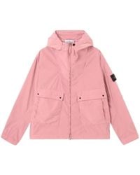 Stone Island - 4100052 Light Compact Touch Poly-Tc Hooded Jacket - Lyst