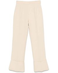 Valentino Garavani - Pantalones de lana con cierre de botón - Lyst