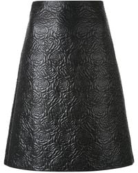 McQueen - Raised Rose A-Line Skirt - Lyst