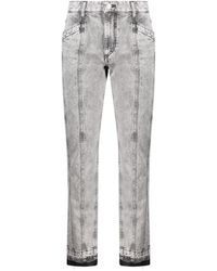 Isabel Marant - Sulanoa Cropped Tapered-leg Jeans - Lyst