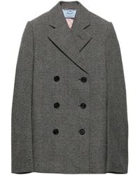 Prada - Blazer Mit Prince-Of-Wales-Karomuster - Lyst